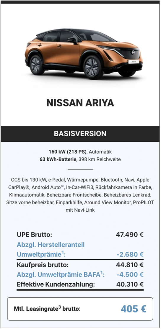 Nissan Rtl Werbung Angebote Ariya